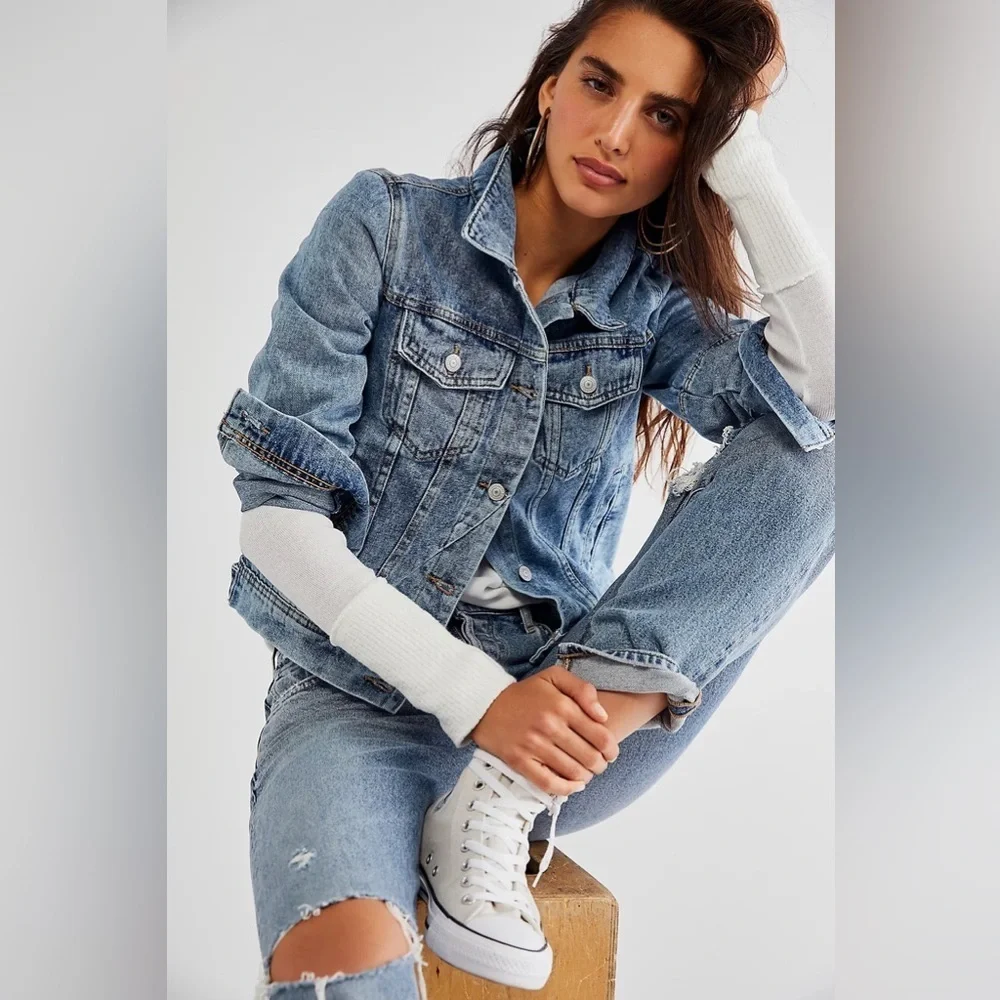 ❤️Free People Rumors Denim Jacket - Picture 3 of 6